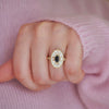 Custom Oval Shape Ballerina Oval Diamond Mosaic Ring