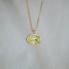 Custom 16" Bezel East West Pendant