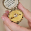 Custom Oval Champagne Solitaire Ring
