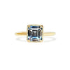 2.20 Carre Cut Blue White Bi-Color Sapphire