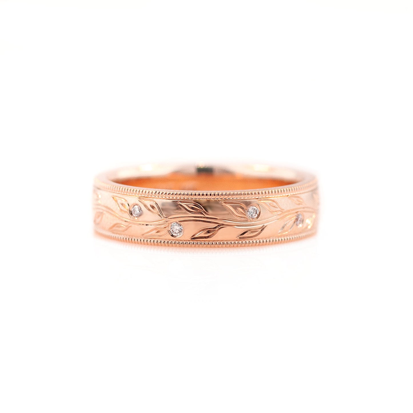 Men's Olive Branch Wedding Ring