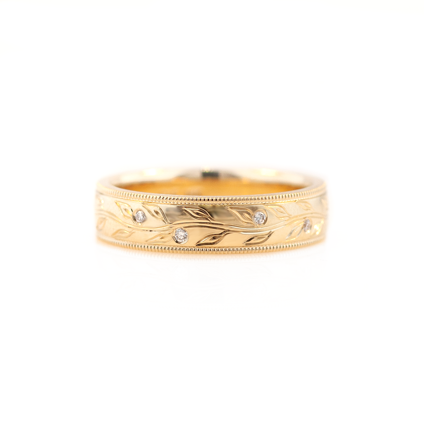 4mm Men's Olive Branch Wedding Ring (size 7.75)