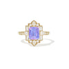 2.70 Emerald Cut Opalescent Purple Sapphire