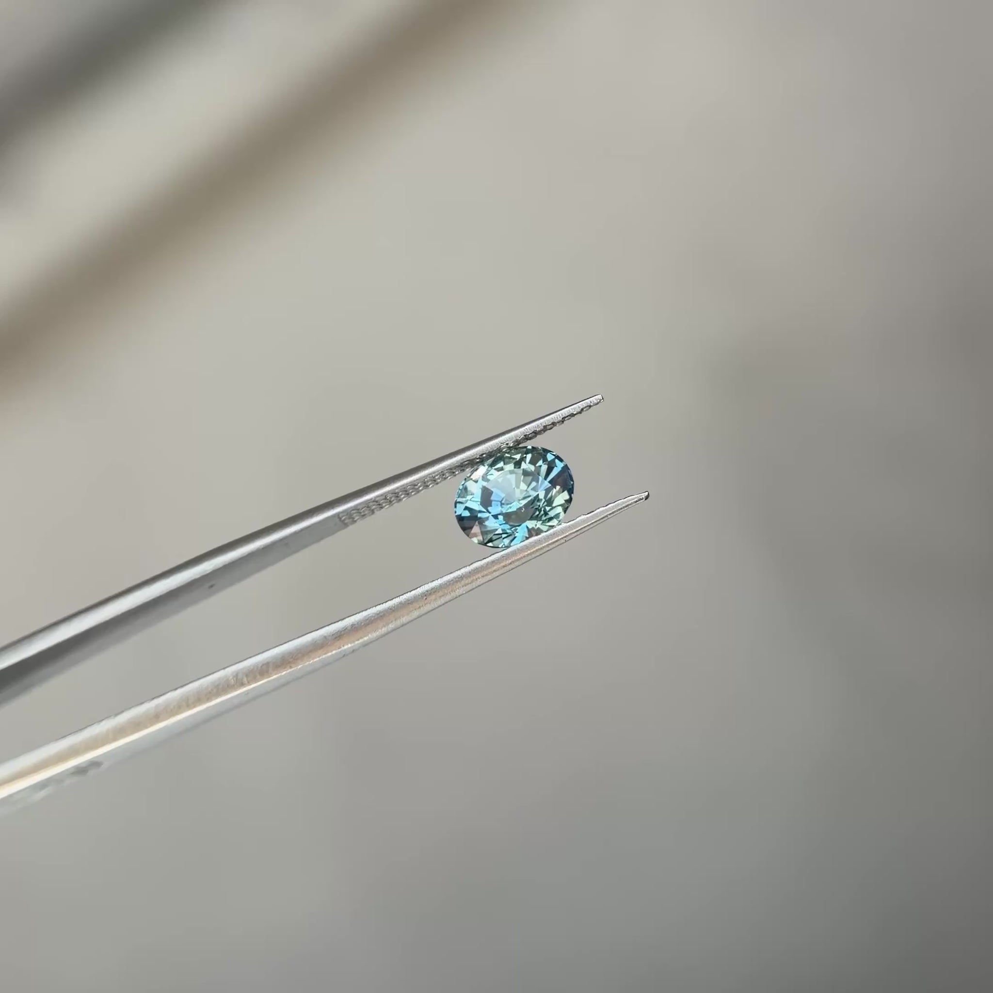 2.07 Oval Blue Green Sapphire