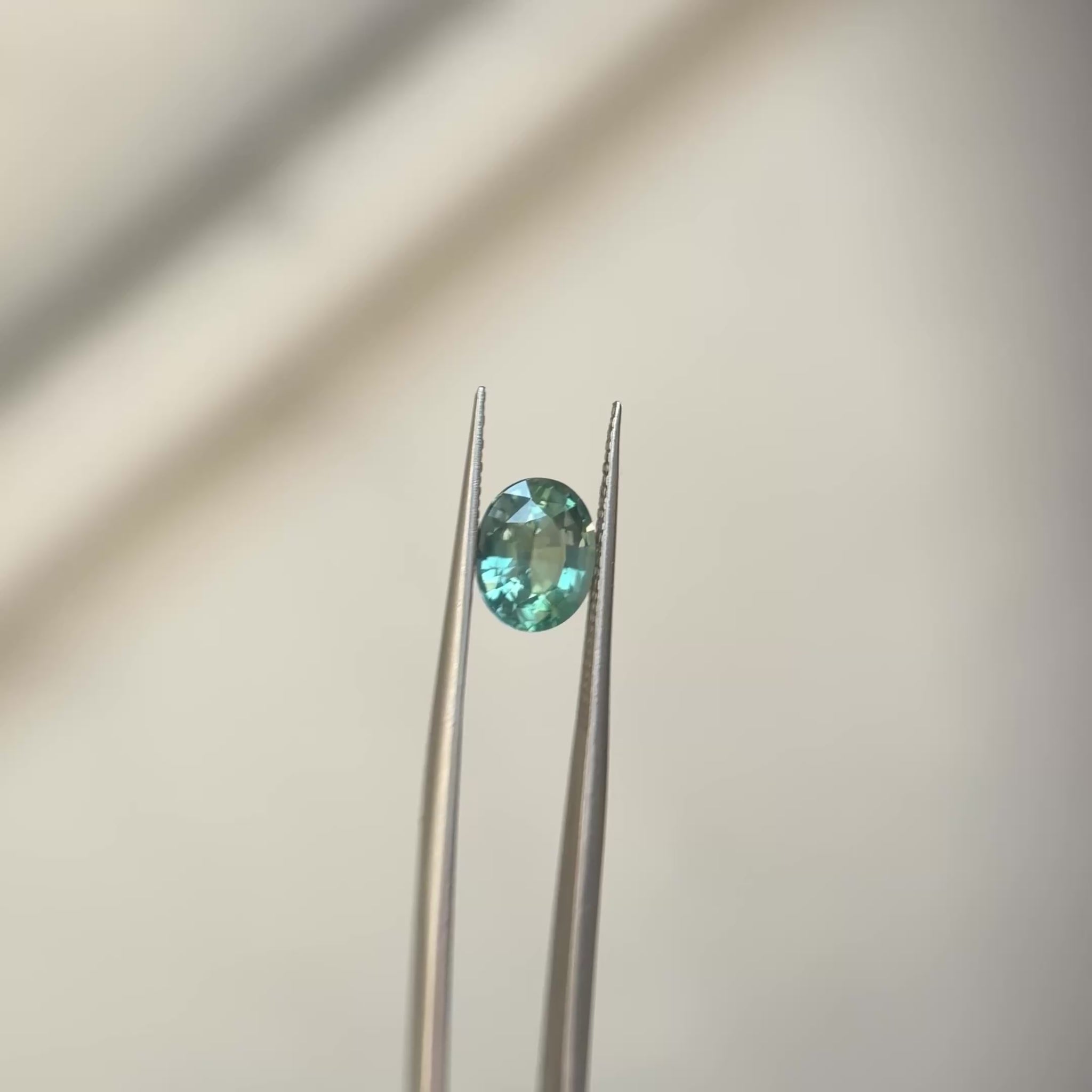 2.58 Oval Blue Green Sapphire