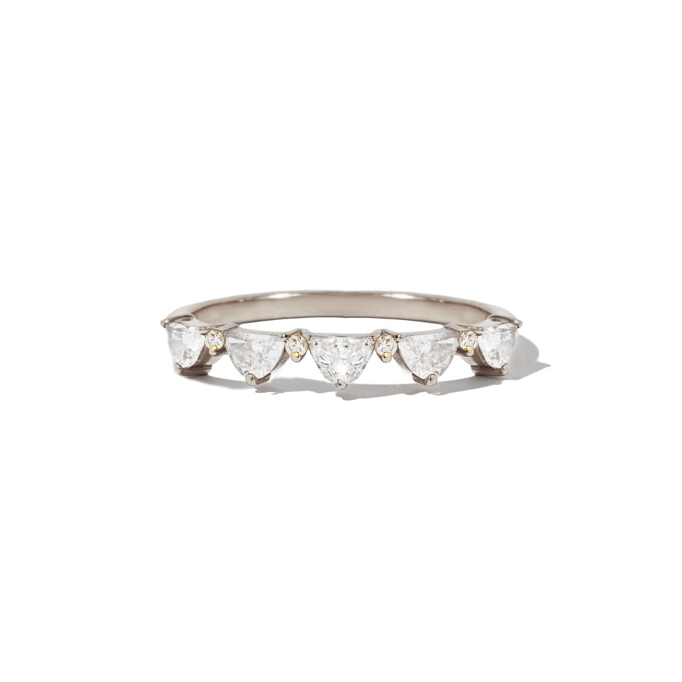 Half Moon Lace Diamond Mosaic Band