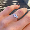 Rose Cut Diamond Cluster Engagement Ring