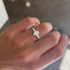 Oval Baguette & Pear Diamond Ring