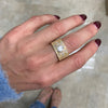 Heirloom Diamond Wide Antique Star Sunburst Ring