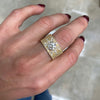 Heirloom Diamond Wide Antique Star Sunburst Ring