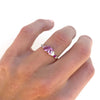 Pink Sapphire & Diamond Mosaic Ring