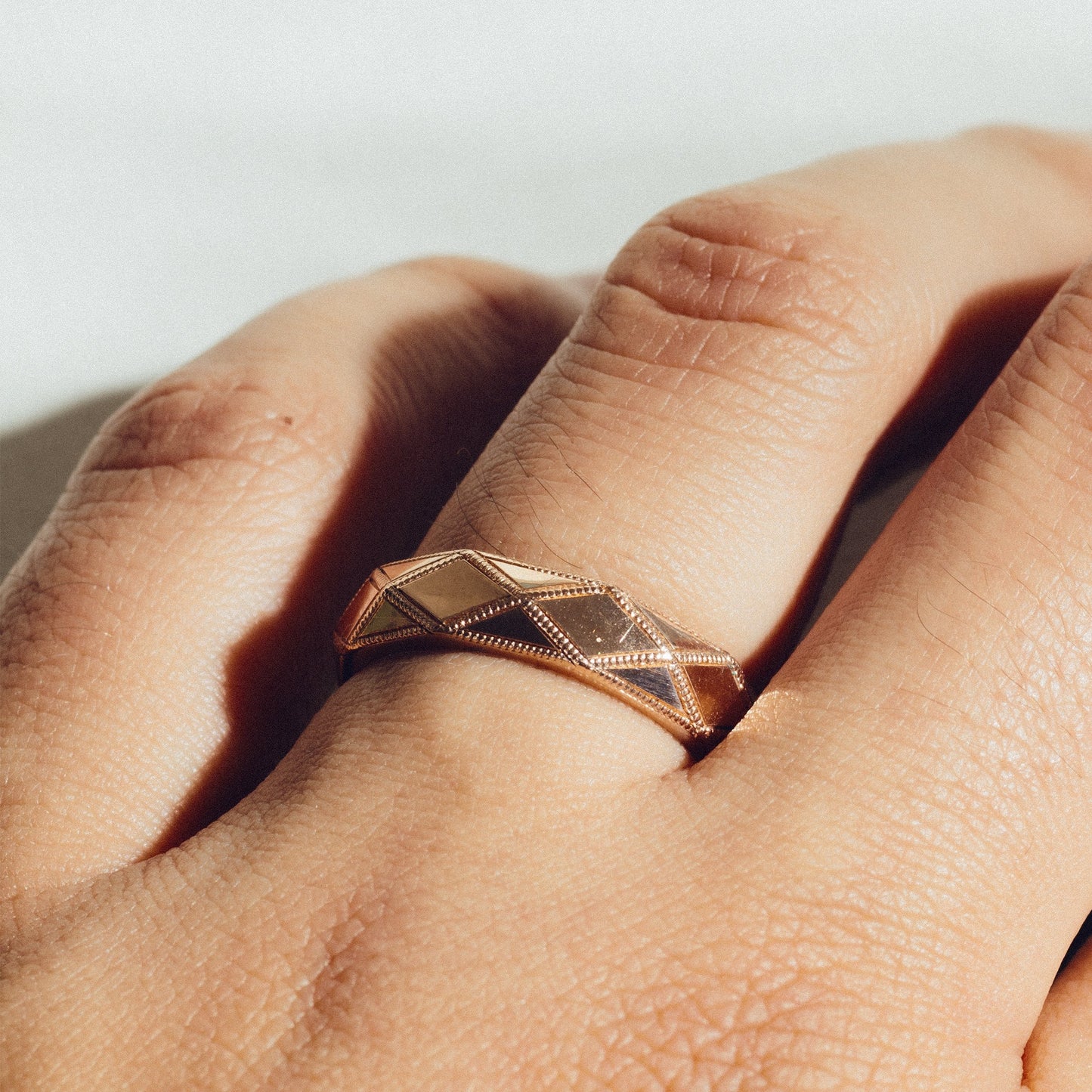 5mm Faceted Band Ring