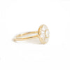 Pear & Round Rose Cut Diamond Mosaic Ring
