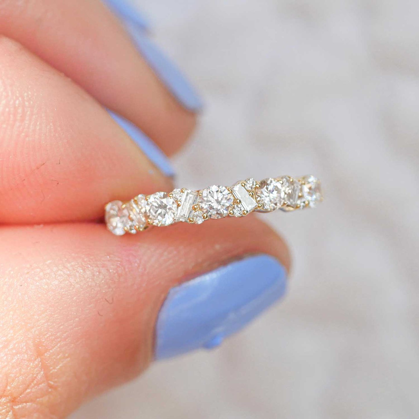 Diamond Mosaic Confetti Band
