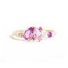 Pink Sapphire & Diamond Mosaic Ring