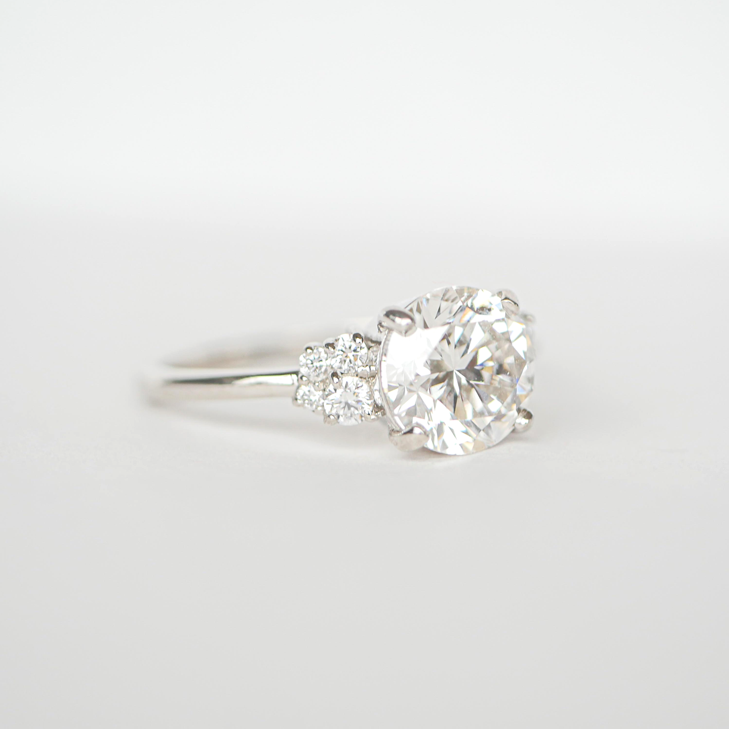 Custom 2.00 ctw. Lab-created Diamond Cluster Engagement Ring