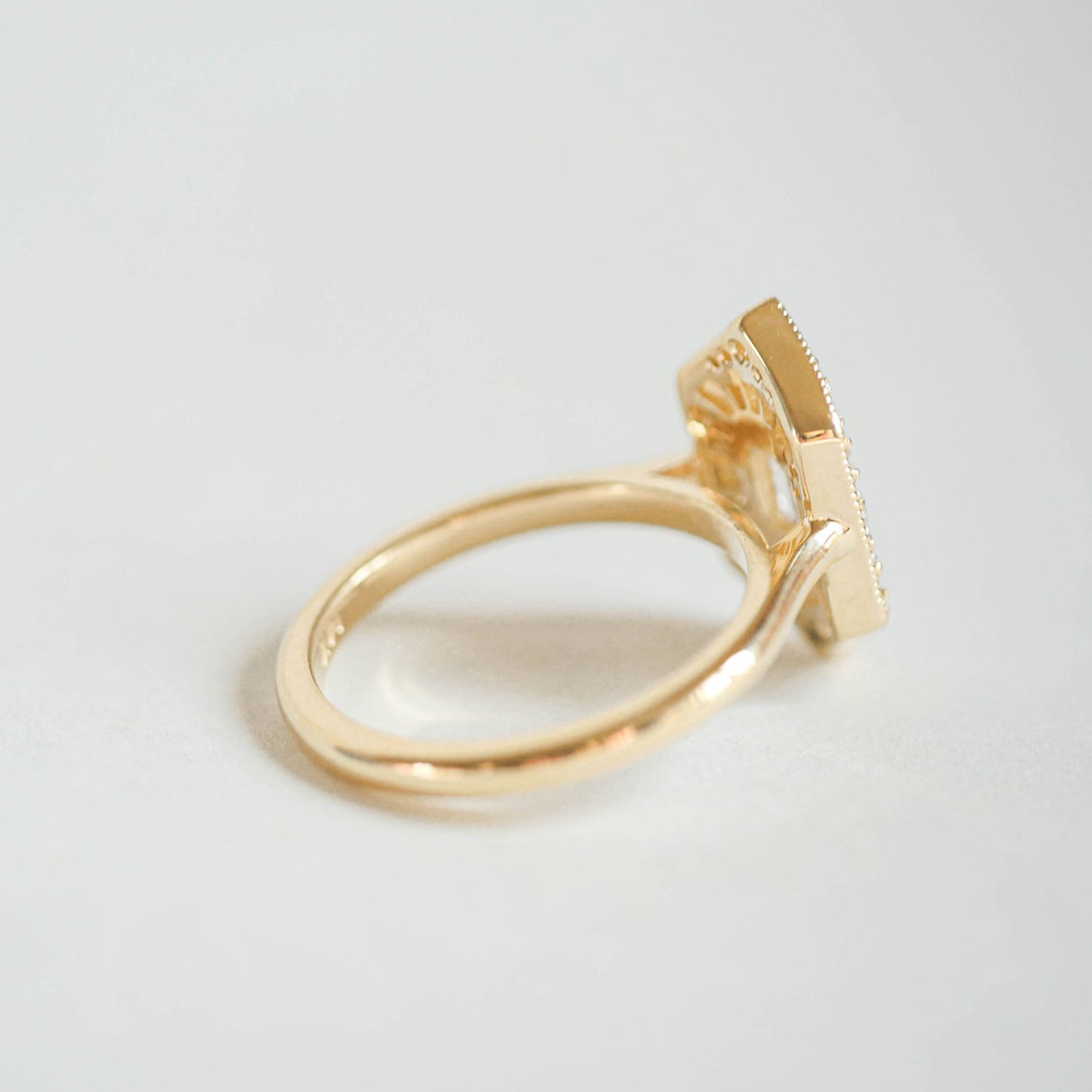 Elongated Hexagon Oval Ballerina Diamond Mosaic Ring