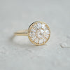 Pear & Round Rose Cut Diamond Mosaic Ring