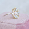 Custom Oval Ballerina Round Diamond Mosaic Ring