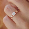 Rose Gold Diamond Vine Ring