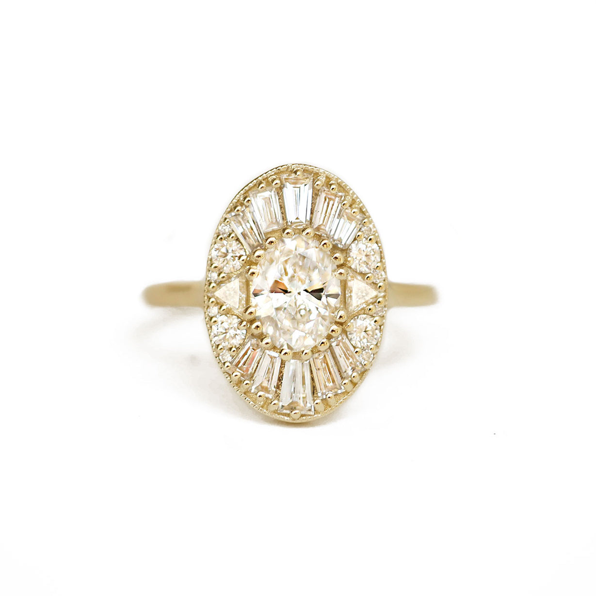 Oval & Trillion Ballerina Diamond Mosaic