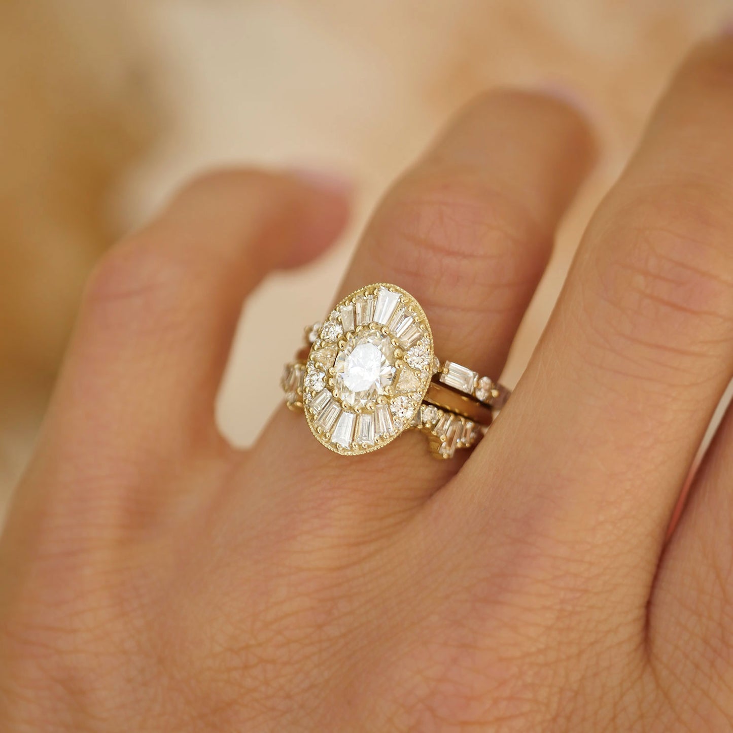 Oval & Trillion Ballerina Diamond Mosaic