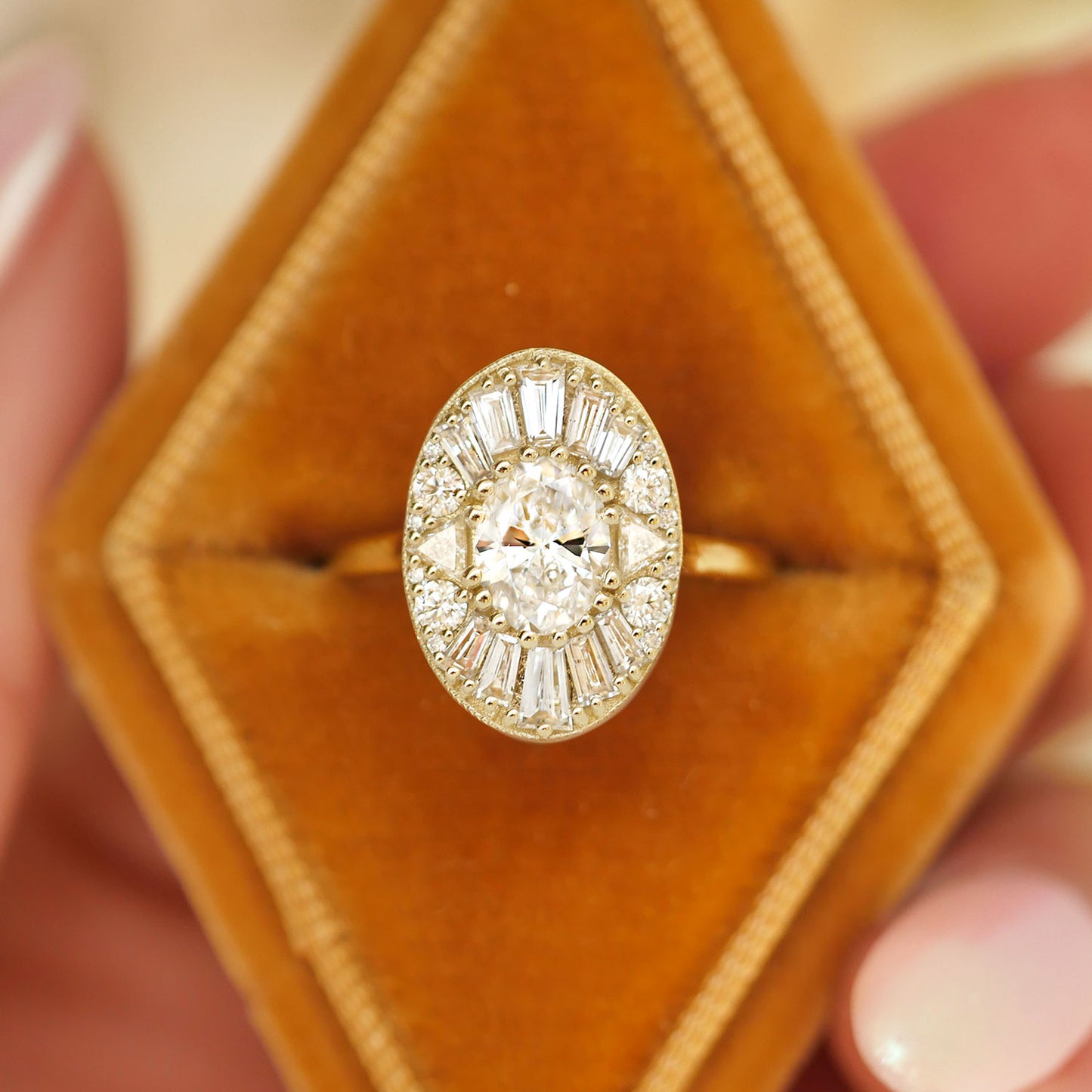 Oval & Trillion Ballerina Diamond Mosaic