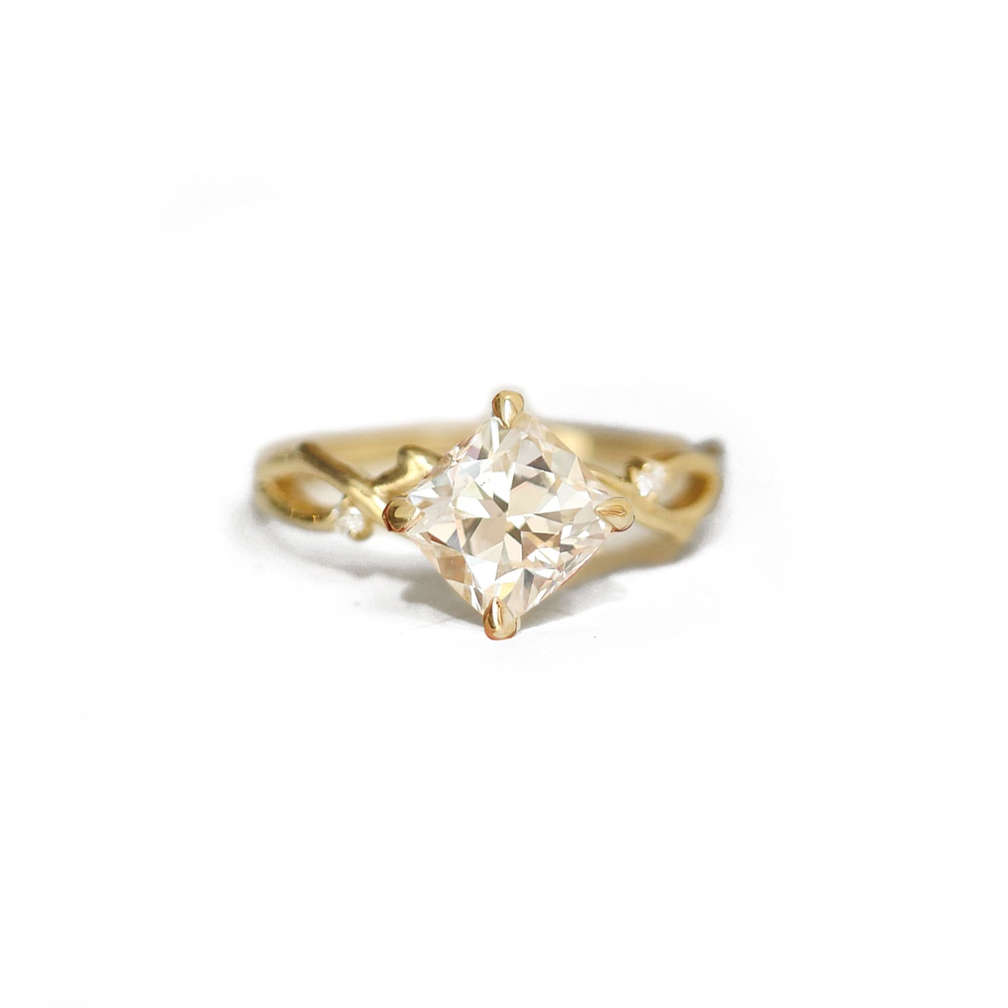 Antique Cushion Vine Ring