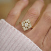 Deco Baroque Round Brilliant Diamond Mosaic Ring