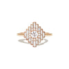 Deco Empire Baguette & Round Brilliant Diamond Mosaic Ring