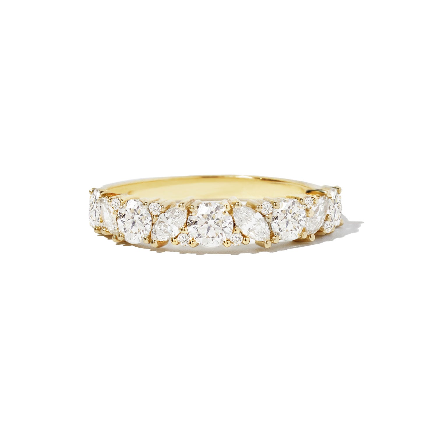 Luxe Marquise Diamond Mosaic Confetti Band