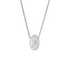 Oval Ballerina Round Diamond Mosaic Pendant