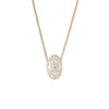 Oval Ballerina Round Diamond Mosaic Pendant