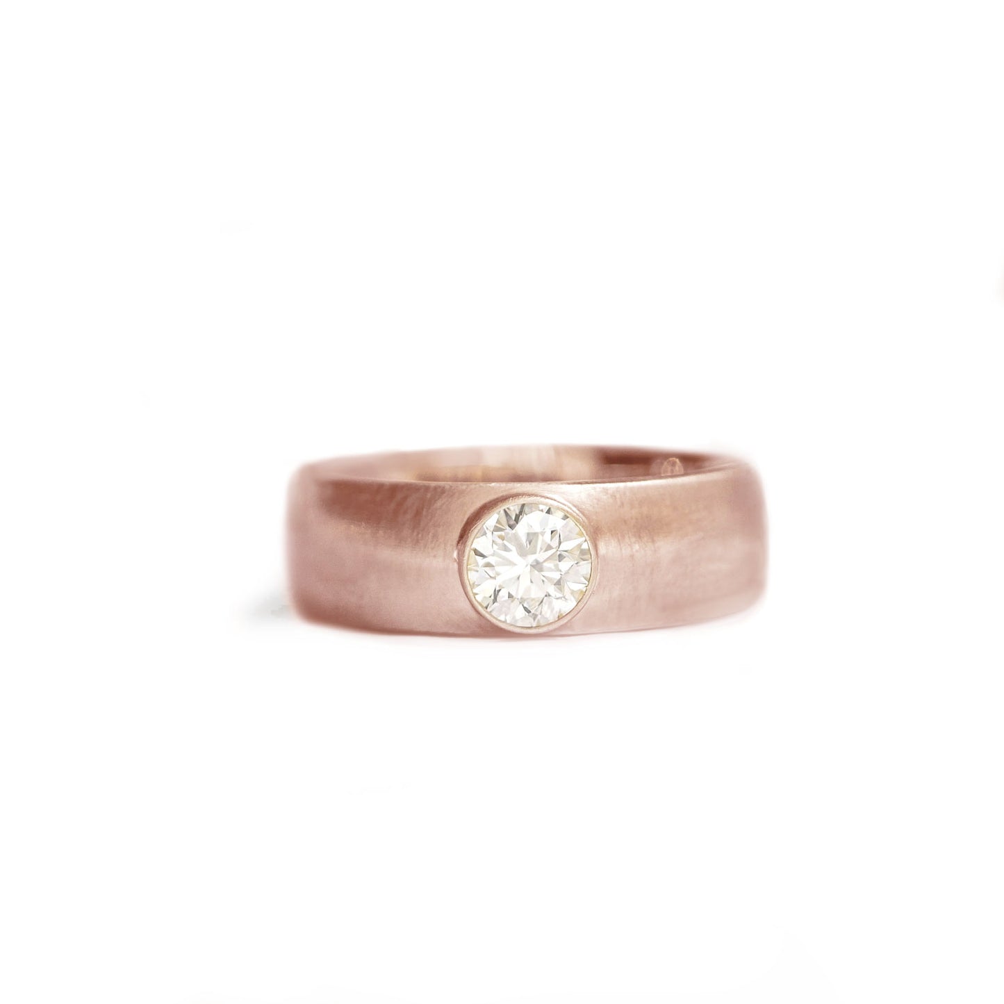 0.75ct Lab Diamond Satin Finish Men's Ring
