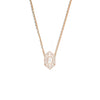 Elongated Hexagon Emerald Ballerina Diamond Mosaic Pendant