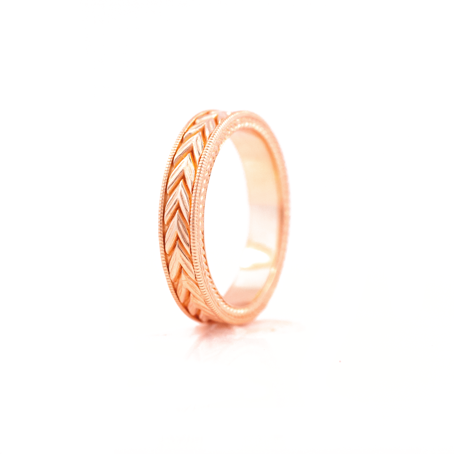 5mm Wheat Engraved Ring