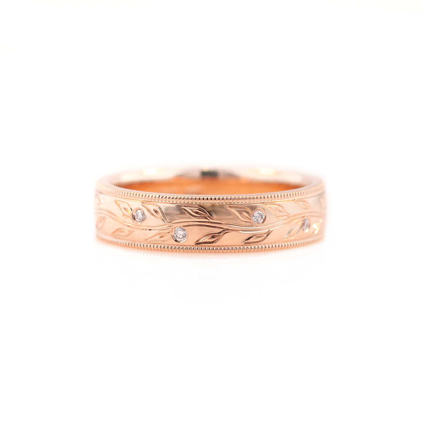 Men's Olive Branch Wedding Ring
