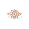 Round Diamond Mosaic Sunflower Ring