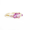 Pink Sapphire & Diamond Mosaic Ring