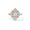 Deco Baroque Round Brilliant Diamond Mosaic Ring