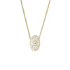 Oval Ballerina Round Diamond Mosaic Pendant