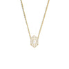 Elongated Hexagon Emerald Ballerina Diamond Mosaic Pendant