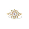 Round Diamond Mosaic Sunflower Ring